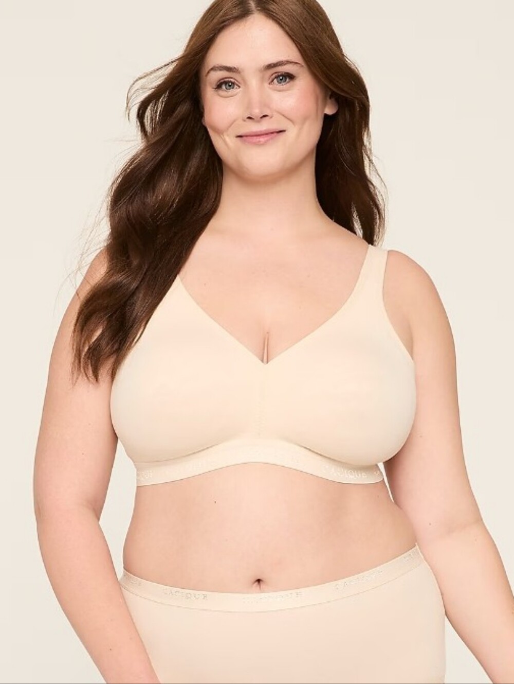 CACIQUE UNLINED FULL COVERAGE WIRELESS BRA SIZE 44C